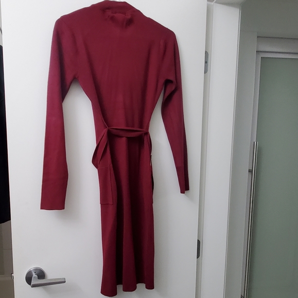 Burgundy dress